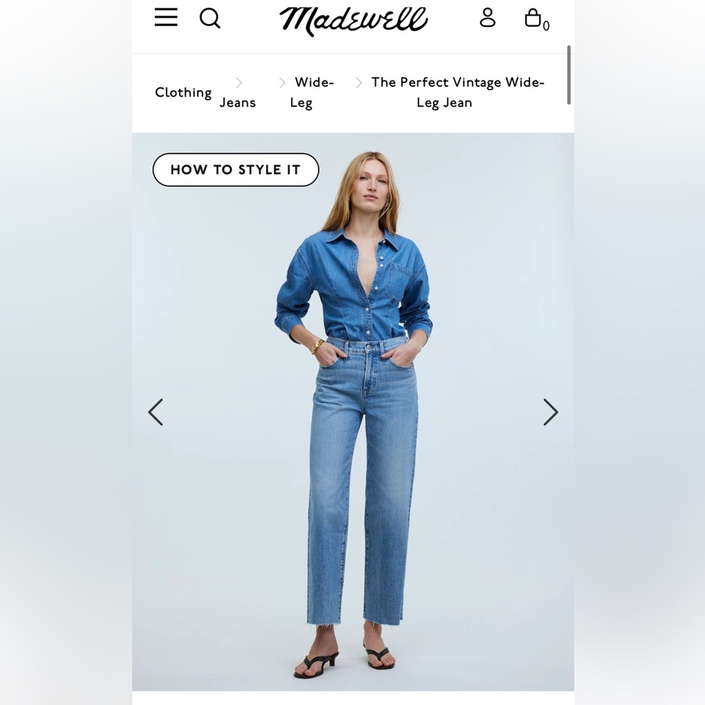 Madewell "The Perfect Vintage Jean"